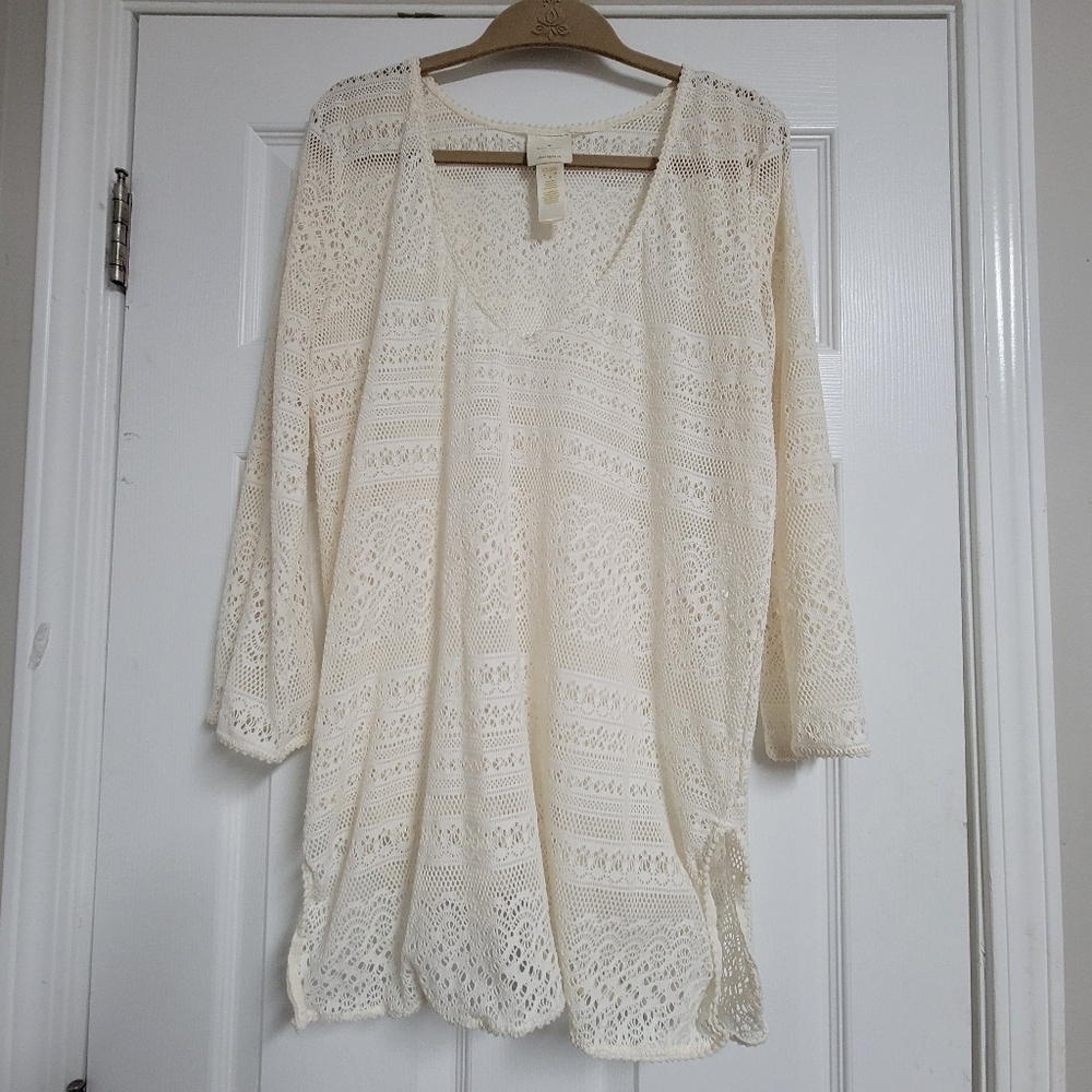 Kate Spade dive Right In Swim Cover-up Tunic.